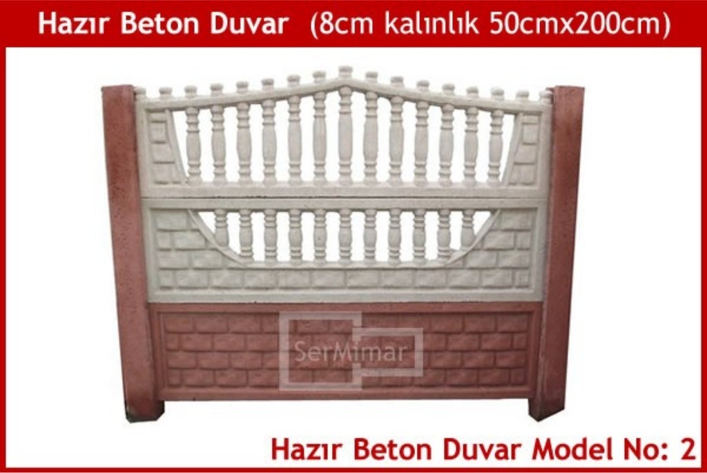 Beton Bahçe Duvarları Hazır Duvarlar Geçmeli Prefabrik Duvarlar Beton Bahçe Duvarları Hazır Duvarlar Geçmeli Prefabrik Duvarlar