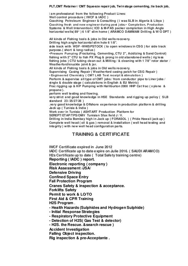 petroleum engineer resumes
