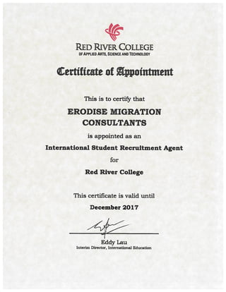 Red River Certificate