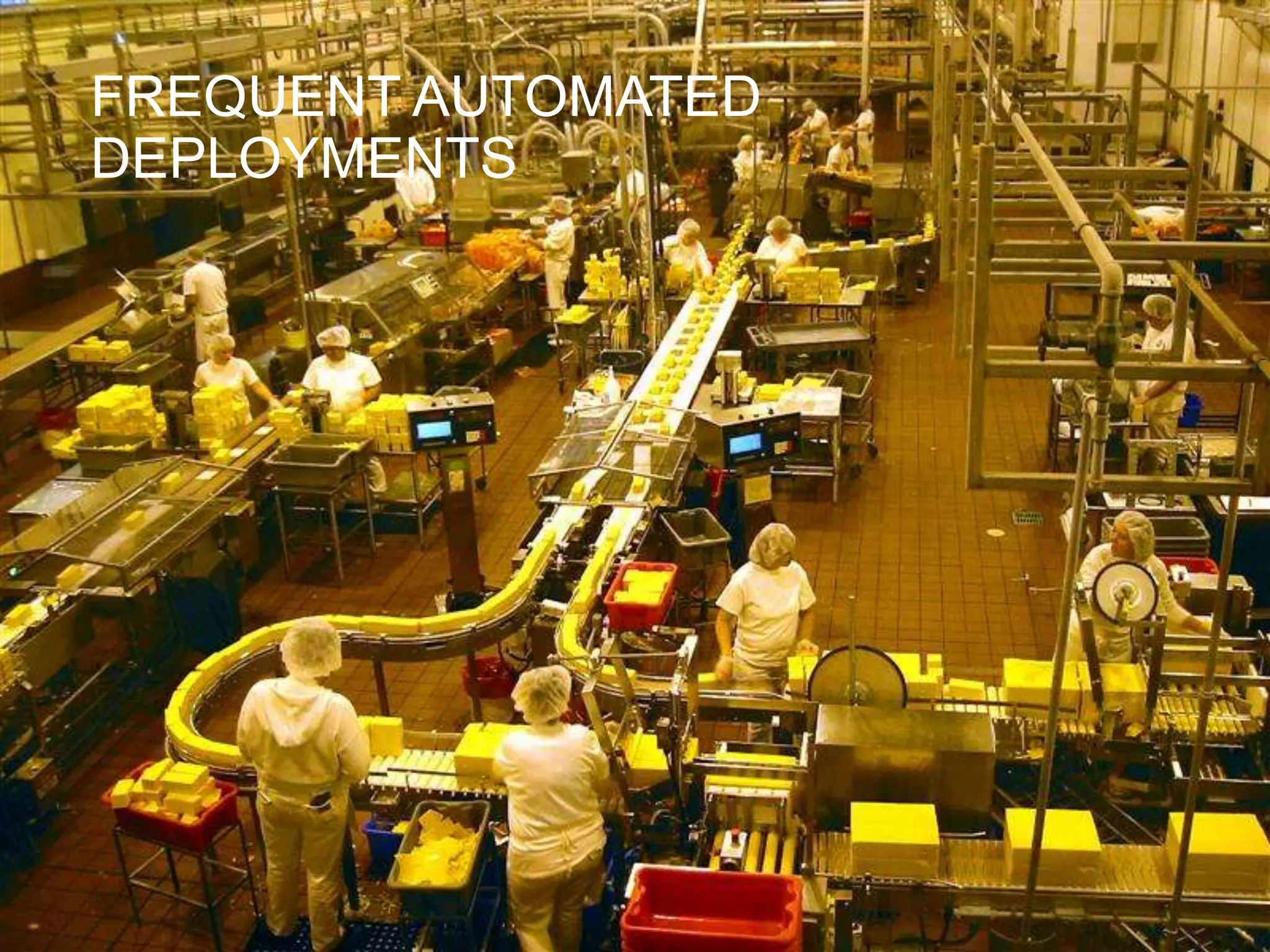 FREQUENT AUTOMATED
DEPLOYMENTS
 