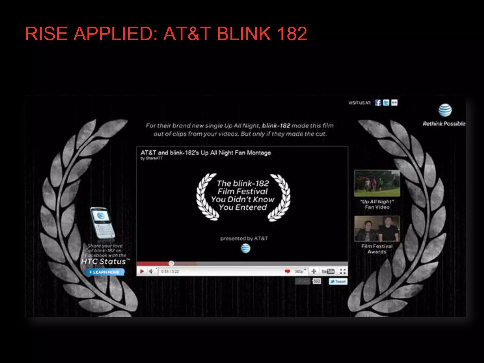 RISE APPLIED: AT&T BLINK 182
 