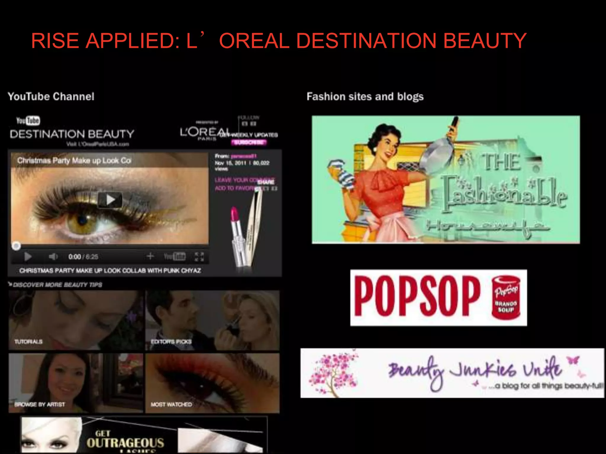 RISE APPLIED: L’OREAL DESTINATION BEAUTY
 
