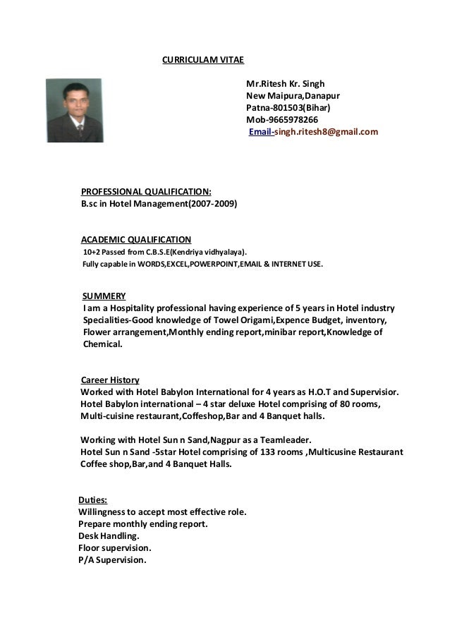 copy of cv of ritesh cv copy