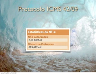 Protocolo ICMS 42/09




 prof. Roberto Dias Duarte
quarta-feira, 8 de junho de 2011
 