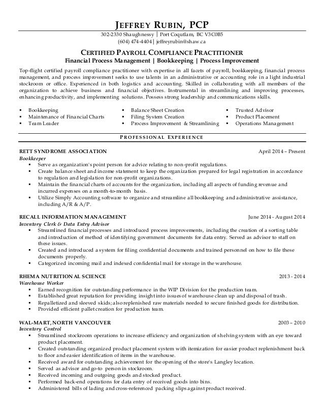 resume headers