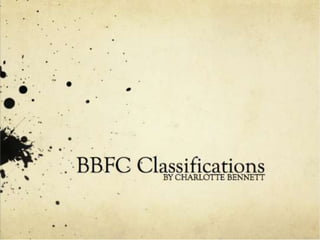BBFC classifications
