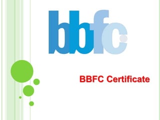 BBFC Certificate

 