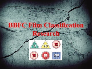 BBFC Film Classification
Research
 
