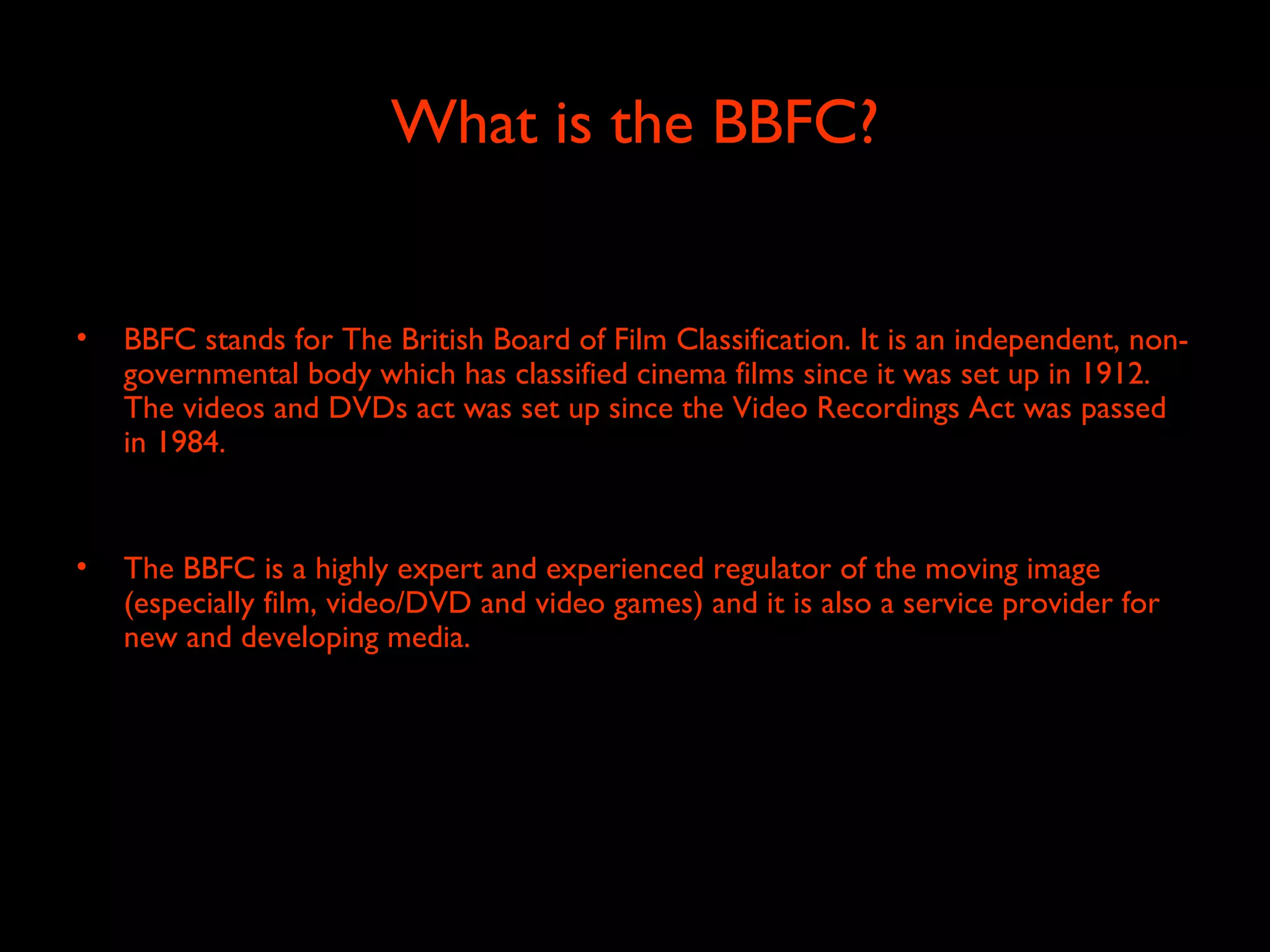 BBFC Presentation | PPT