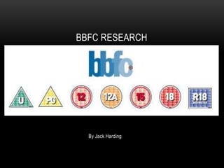 BBFC RESEARCH




  By Jack Harding
 