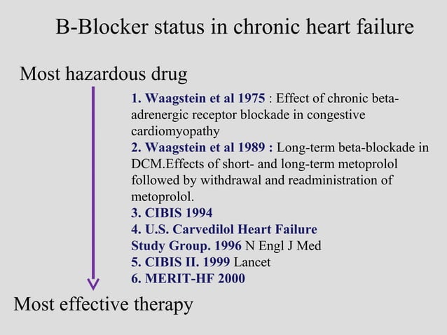 Beta blockers for heart failure | PPT - Beta Blockers In Diastolic Heart Failure