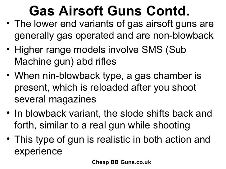 Different Types of Airsoft Guns