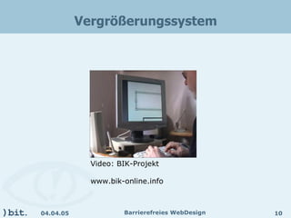 Barrierefreies Webdesign