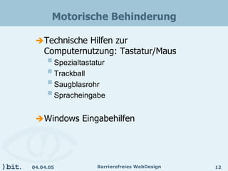 Barrierefreies Webdesign