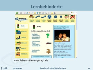 Barrierefreies Webdesign