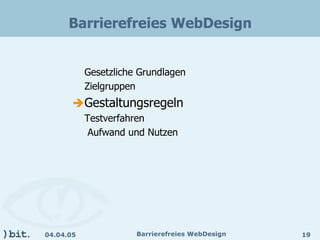 Barrierefreies Webdesign