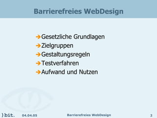 Barrierefreies Webdesign