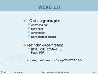 Barrierefreies Webdesign