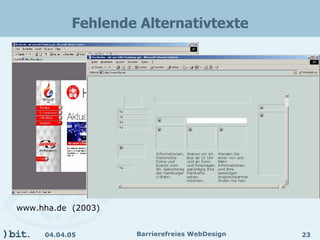 Barrierefreies Webdesign