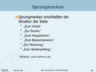 Barrierefreies Webdesign