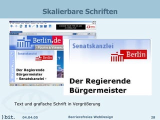 Barrierefreies Webdesign