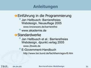 Barrierefreies Webdesign