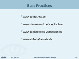 Barrierefreies Webdesign