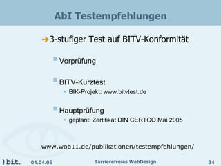 Barrierefreies Webdesign