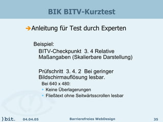 Barrierefreies Webdesign