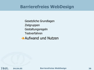 Barrierefreies Webdesign