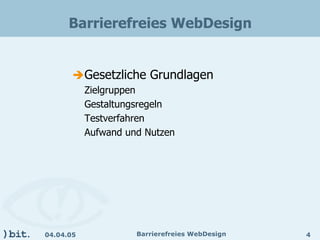 Barrierefreies Webdesign