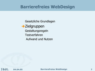 Barrierefreies Webdesign