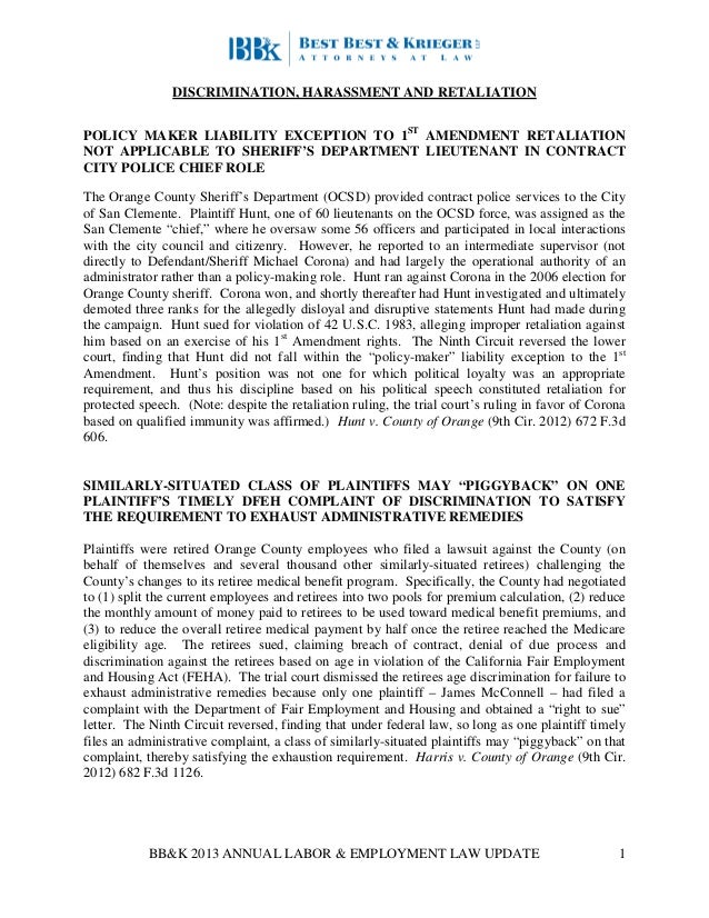 Retaliation case study picture