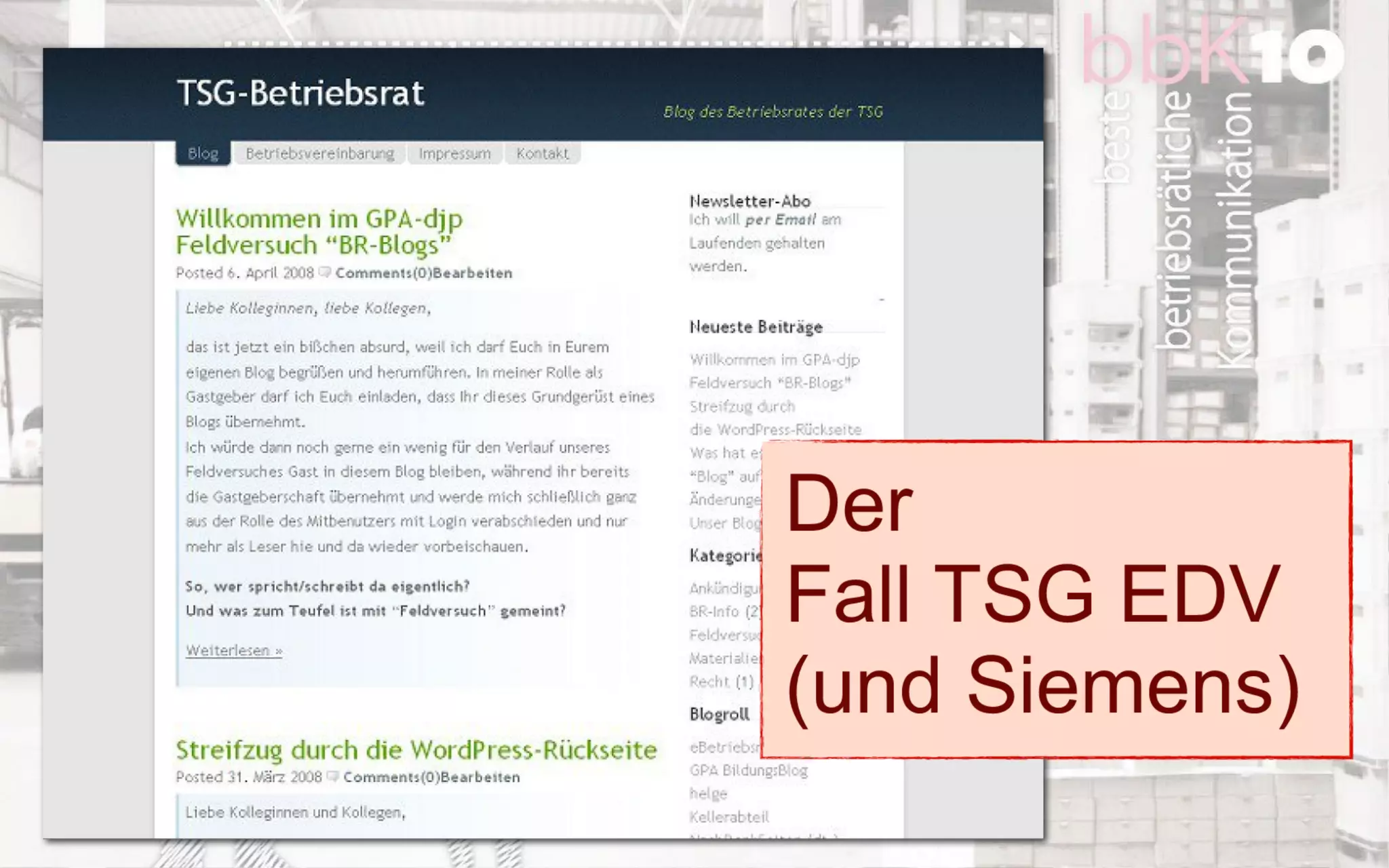 bbk10: Bilanz von 3 Jahren BlogOffensive