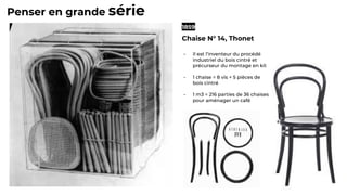 1859
Chaise N° 14, Thonet
Penser en grande série
 