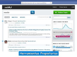 Monitorización de tu marca pública

Herramientas Propietarias

 