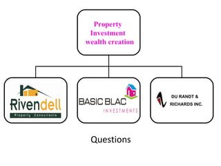 Questions           Property  Investment  wealth creation DU RANDT &  RICHARDS INC.   