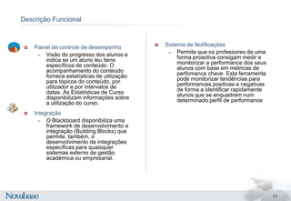 Permite a reflexãoprivada e partilhada com o professorPoupar tempo e enriquecer a experiência formativaPotencia a interacção e o social learning com a criação dos Social Learning Spaces