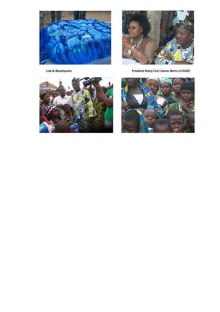 Lots de Moustiquaires Présidents Rotary Club Cotonou Marina et GSADE 
