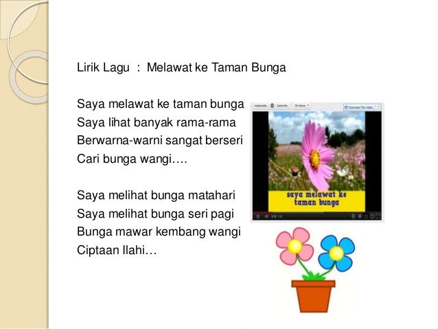 35 Bunga Hiasan Lirik Yang Spesial