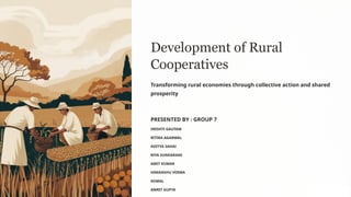 development of cooperatives in rural areas | PPTX