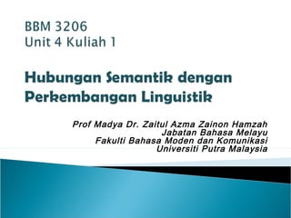 Prof Madya Dr. Zaitul Azma Zainon Hamzah
Jabatan Bahasa Melayu
Fakulti Bahasa Moden dan Komunikasi
Universiti Putra Malaysia
 