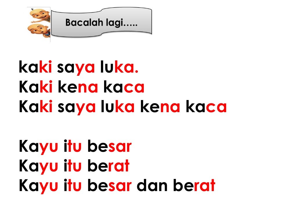 8 Huruf 3 Kata 1 Arti Bbm prasekolah