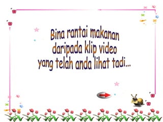 Bina rantai makanan  daripada klip video  yang telah anda lihat tadi... 