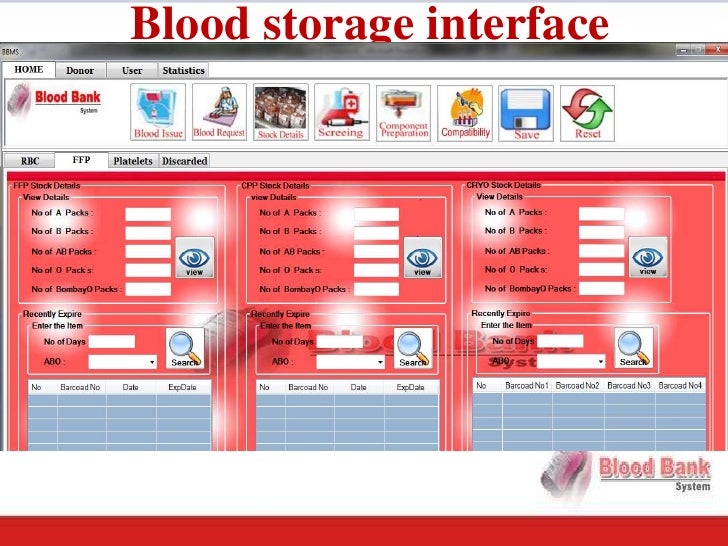 BLOOD BANK SOFTWARE PRESENTATION