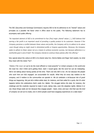 Beyond Budgeting Case Study AES