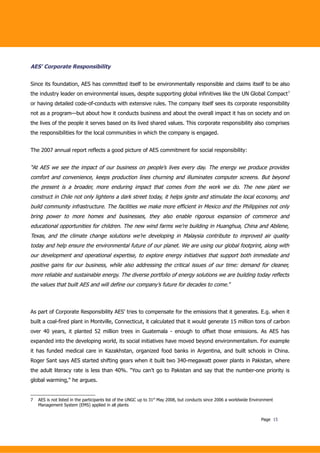 Beyond Budgeting Case Study AES