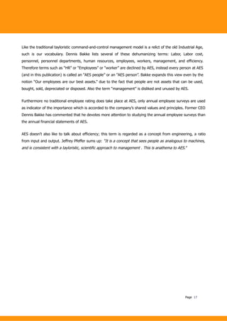 Beyond Budgeting Case Study AES