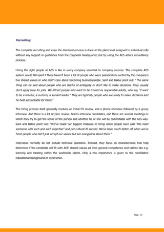 Beyond Budgeting Case Study AES