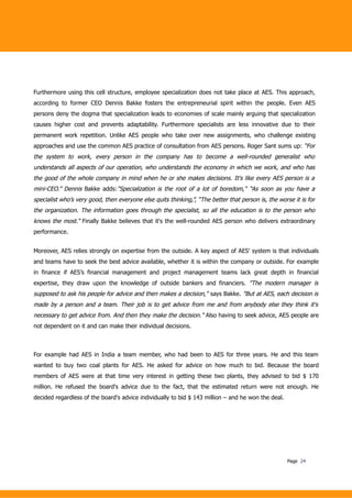 Beyond Budgeting Case Study AES